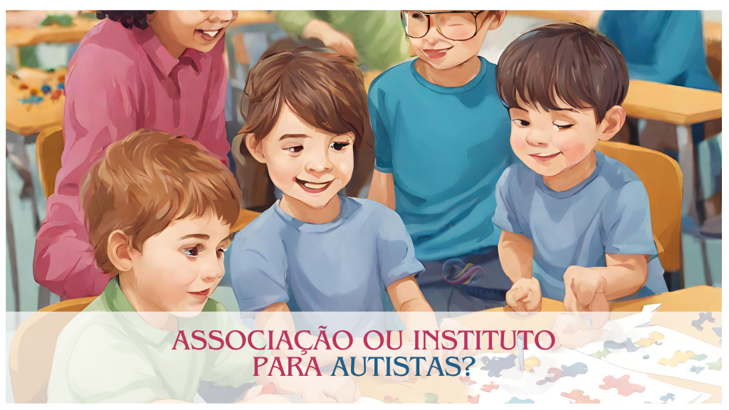 Imagem com desenhos de crianças brincando